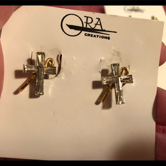 ✝️ Order of the White Shrine CLIP Earrings - Picture 2 of 4